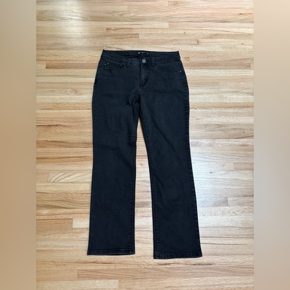Lee Perfect Fit black denim women’s pants size 10 short - Picture 1 of 6